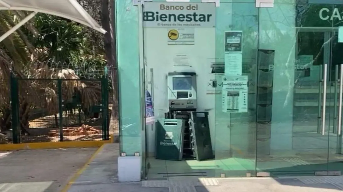 asaltan banco bienestar en Izúcar